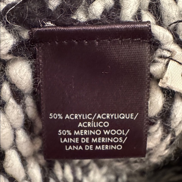 Ann Taylor Black and White Checkered Sweater - Picture 5 of 6